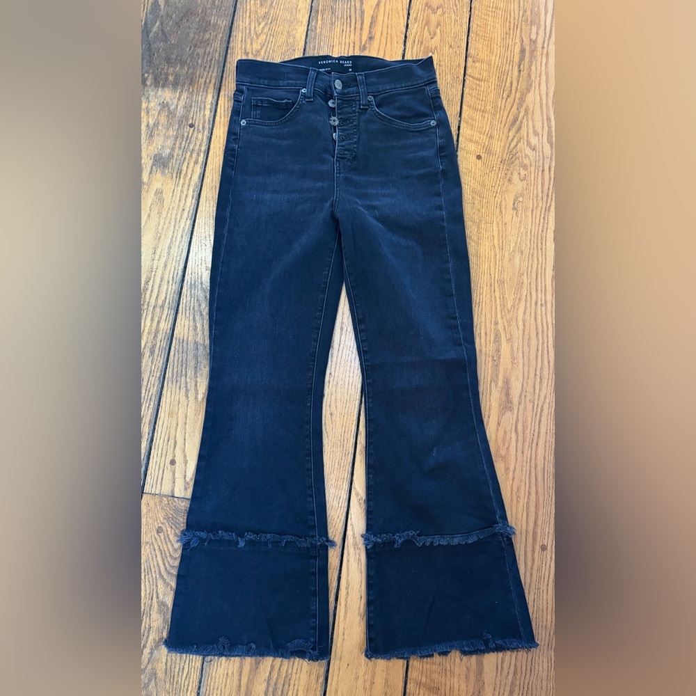 Veronica Beard Carson Ankle Flare High Jeans